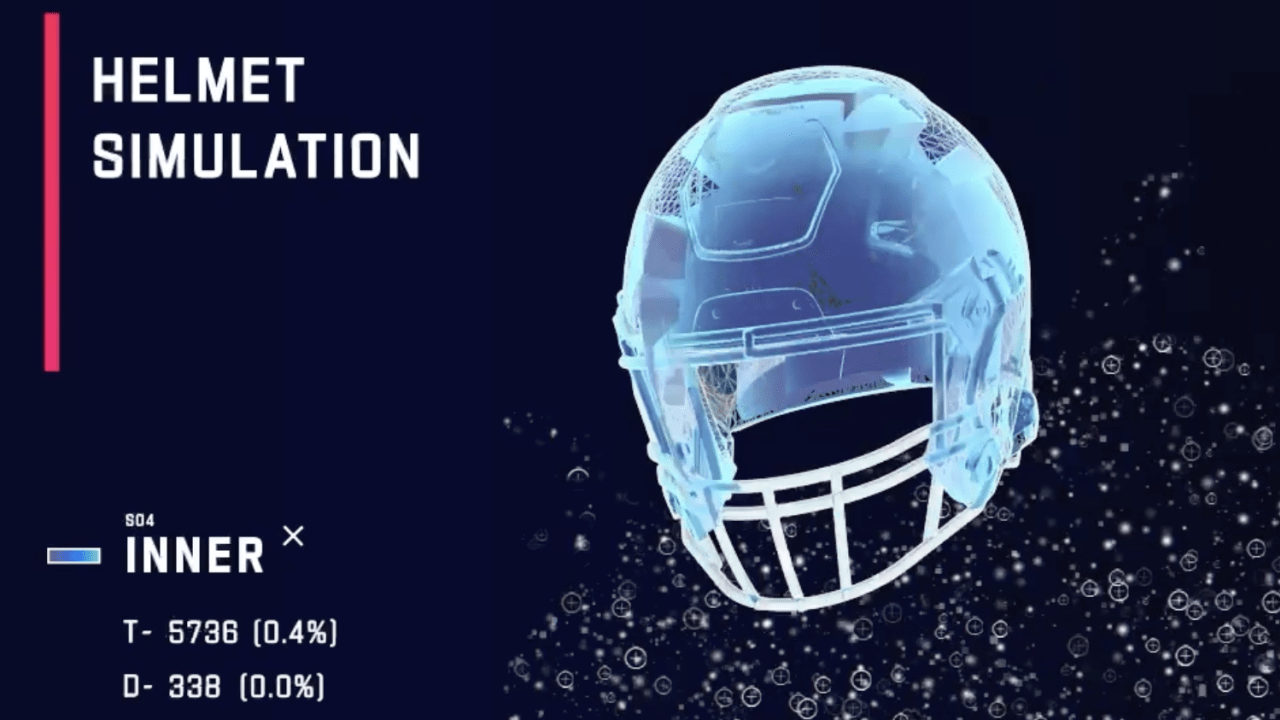 NFL 3D printed helmet